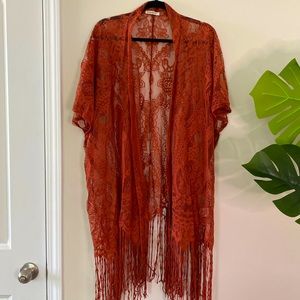 Lace Knitted Kimono. Size Large